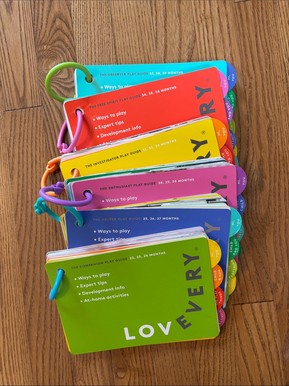 Lovevery Development Play Guides - Set of 6 - Age range 22-39 months